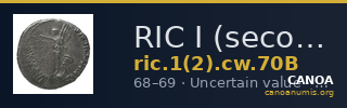 RIC I (second edition) Civil Wars 70B — CANOA