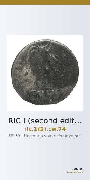 RIC I (second edition) Civil Wars 74 — CANOA