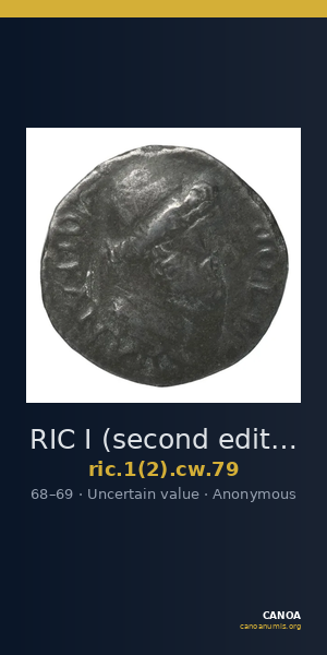 RIC I (second edition) Civil Wars 79 — CANOA