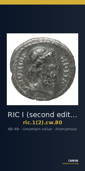 RIC I (second edition) Civil Wars 80 — CANOA