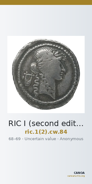 RIC I (second edition) Civil Wars 84 — CANOA