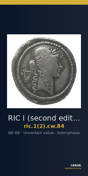 RIC I (second edition) Civil Wars 84 — CANOA