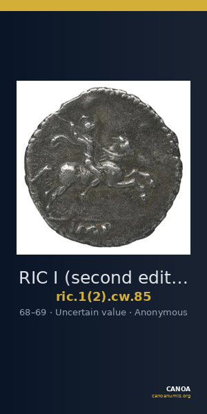 RIC I (second edition) Civil Wars 85 — CANOA