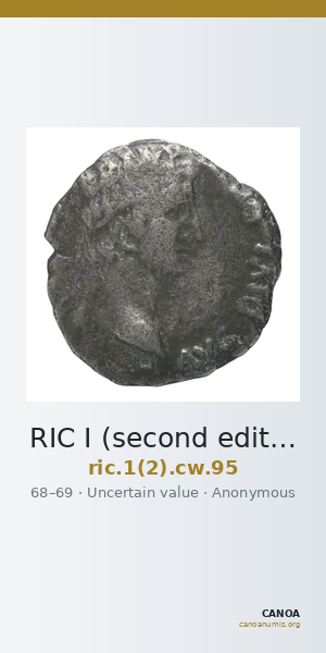 RIC I (second edition) Civil Wars 95 — CANOA