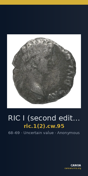 RIC I (second edition) Civil Wars 95 — CANOA