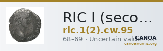 RIC I (second edition) Civil Wars 95 — CANOA
