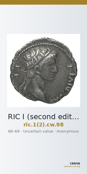 RIC I (second edition) Civil Wars 98 — CANOA