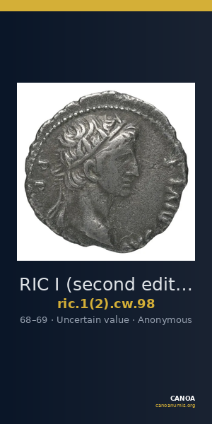 RIC I (second edition) Civil Wars 98 — CANOA