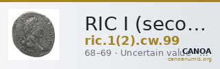 RIC I (second edition) Civil Wars 99 — CANOA