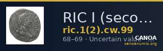 RIC I (second edition) Civil Wars 99 — CANOA