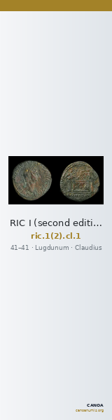 RIC I (second edition) Claudius 1 — CANOA