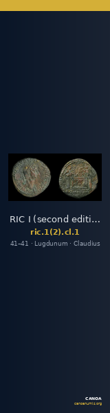RIC I (second edition) Claudius 1 — CANOA