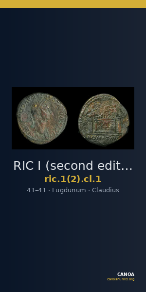 RIC I (second edition) Claudius 1 — CANOA