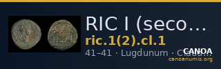 RIC I (second edition) Claudius 1 — CANOA
