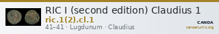 RIC I (second edition) Claudius 1 — CANOA