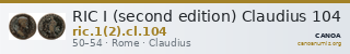 RIC I (second edition) Claudius 104 — CANOA