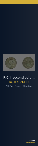 RIC I (second edition) Claudius 106 — CANOA