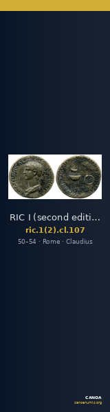 RIC I (second edition) Claudius 107 — CANOA