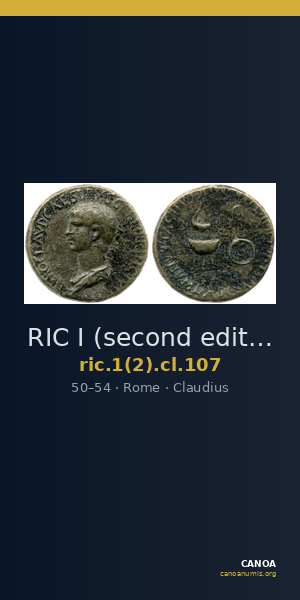 RIC I (second edition) Claudius 107 — CANOA