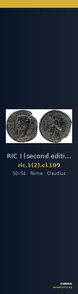 RIC I (second edition) Claudius 109 — CANOA