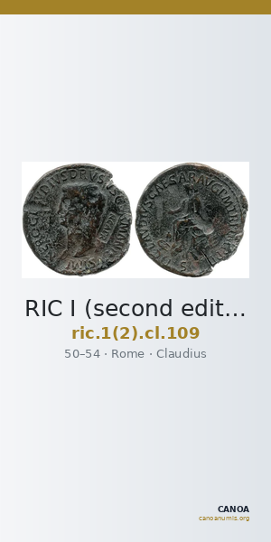RIC I (second edition) Claudius 109 — CANOA