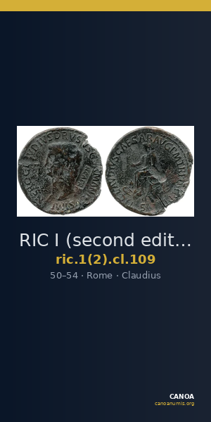 RIC I (second edition) Claudius 109 — CANOA
