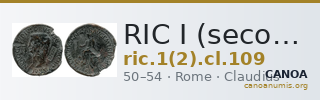 RIC I (second edition) Claudius 109 — CANOA