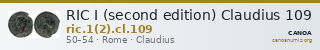 RIC I (second edition) Claudius 109 — CANOA