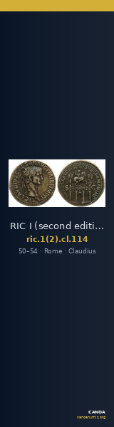 RIC I (second edition) Claudius 114 — CANOA