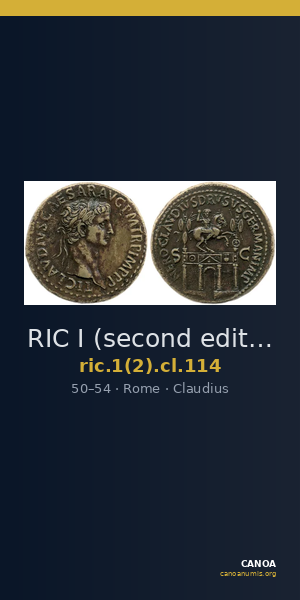 RIC I (second edition) Claudius 114 — CANOA