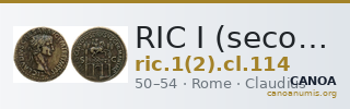 RIC I (second edition) Claudius 114 — CANOA