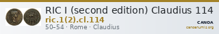 RIC I (second edition) Claudius 114 — CANOA