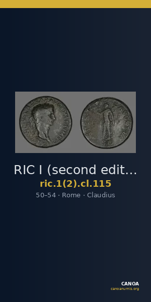 RIC I (second edition) Claudius 115 — CANOA