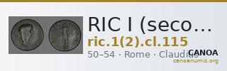 RIC I (second edition) Claudius 115 — CANOA