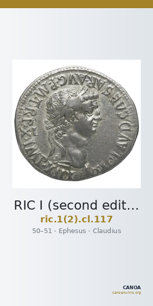 RIC I (second edition) Claudius 117 — CANOA