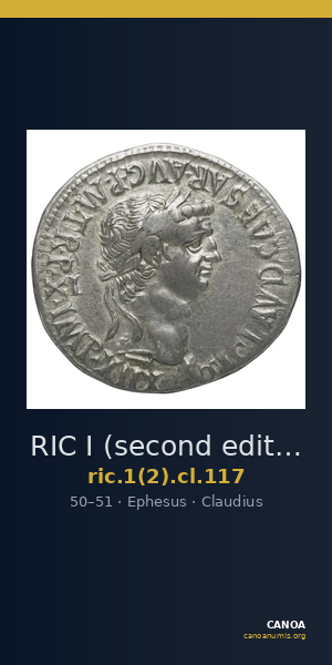RIC I (second edition) Claudius 117 — CANOA
