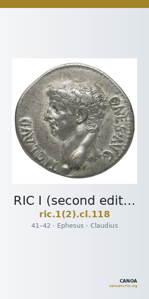 RIC I (second edition) Claudius 118 — CANOA