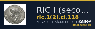 RIC I (second edition) Claudius 118 — CANOA