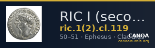 RIC I (second edition) Claudius 119 — CANOA