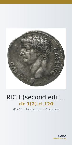 RIC I (second edition) Claudius 120 — CANOA