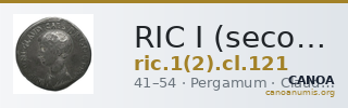 RIC I (second edition) Claudius 121 — CANOA