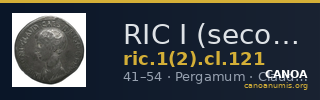 RIC I (second edition) Claudius 121 — CANOA
