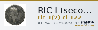 RIC I (second edition) Claudius 122 — CANOA