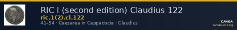 RIC I (second edition) Claudius 122 — CANOA