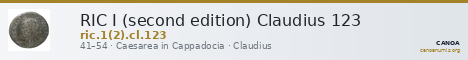 RIC I (second edition) Claudius 123 — CANOA