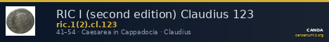 RIC I (second edition) Claudius 123 — CANOA