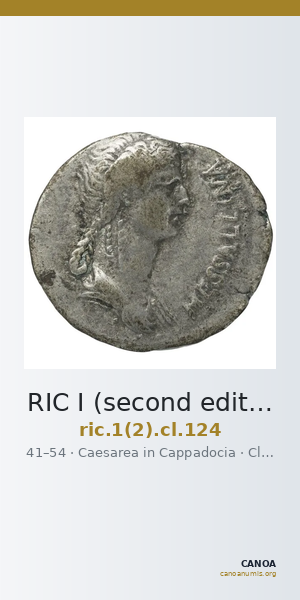 RIC I (second edition) Claudius 124 — CANOA