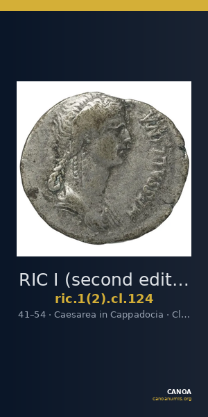 RIC I (second edition) Claudius 124 — CANOA