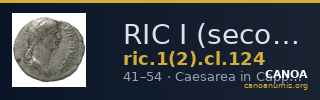 RIC I (second edition) Claudius 124 — CANOA