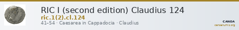 RIC I (second edition) Claudius 124 — CANOA